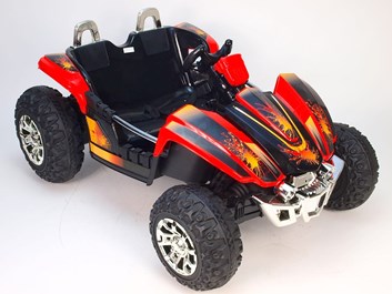 Dětské autíčko Buggy pro 2 děti červená - II.jakost