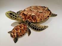 Plyšová želva hnědá 90cm