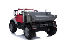 Dětské  nákladní auto licenční MACK TRUCKS s 2,4G dálkovým ovladačem , červený