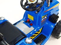 Dětský elektrický traktor 12V s 2,4G dálkovým ovládáním, mohutnými koly -ZP1007RC.blue