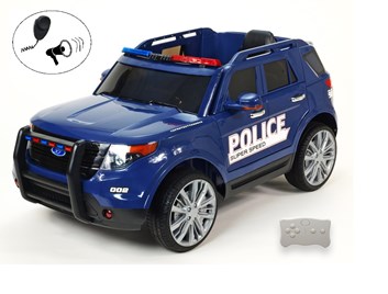Dětské el. autíčko Policie super speed modrá