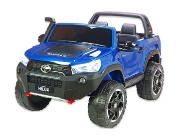 dětské el. autíčko Toyota  HILUX  RUGGED-X -MODEL 2022 - lakovaná modrá barva - POSLEDNÍ KUS