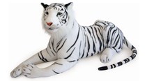Plyšový tygr bílý 160 cm
