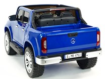 Mercedes – Benz X-Class 4x4, dvoumístný pick up s 2.4G DO, plynulým rozjezdem,USB,Mp4 přehrávač, čalouněním, EVA koly  XMX606.blue