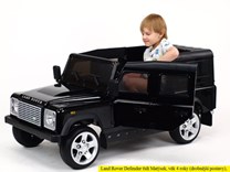 Dětské el autíčko Land Rover Defender s 2,4G DO, černá