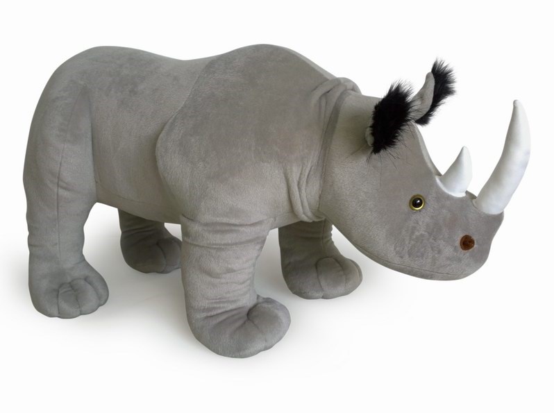 Plyšový nosorožec stojící