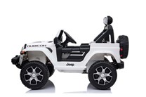 Dětský elektrický licenční Jeep Rubicon 4x4,  model 2023 -  bílé