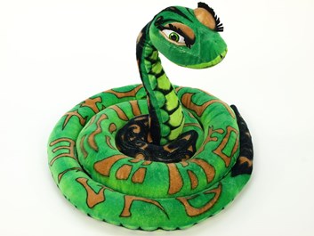Plyšový had  zelený 300 cm