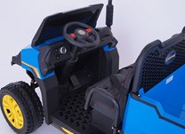 Dětské elektrické farmářské  auto  s 2,4G DO- modré