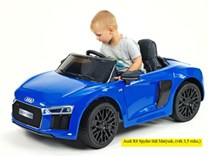 Dětské el. autíčko Audi R8 Spyder s 2.4G DO modrá