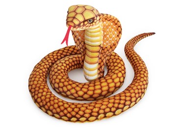 Plyšový had Kobra  zlatá