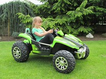 Dětské autíčko Buggy pro 2 děti zelená
