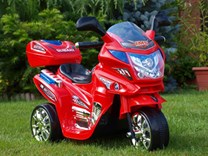 Dětská elektrická motorka Viper policie červená
