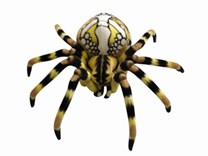 Plyšový pavouk žlutý
