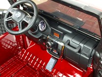 6 kolový Mercedes G63 AMG 4x4, dvoumístný, s 2.4G DO, plynulým rozjezdem, USB, otvíracími dveřmi, kapotou, čelem, pérováním, EVA koly, lakovaný ABL1801LAK. red