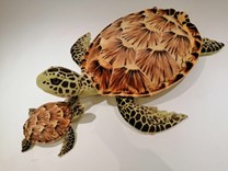 Plyšová želva hnědá 90cm