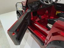 Dětské elektrické autíčko FORD SUPER DUTY -  vínová lakovaná metalíza