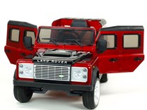 Dětské el autíčko Land Rover Defender s 2,4G DOm, DMD198.red