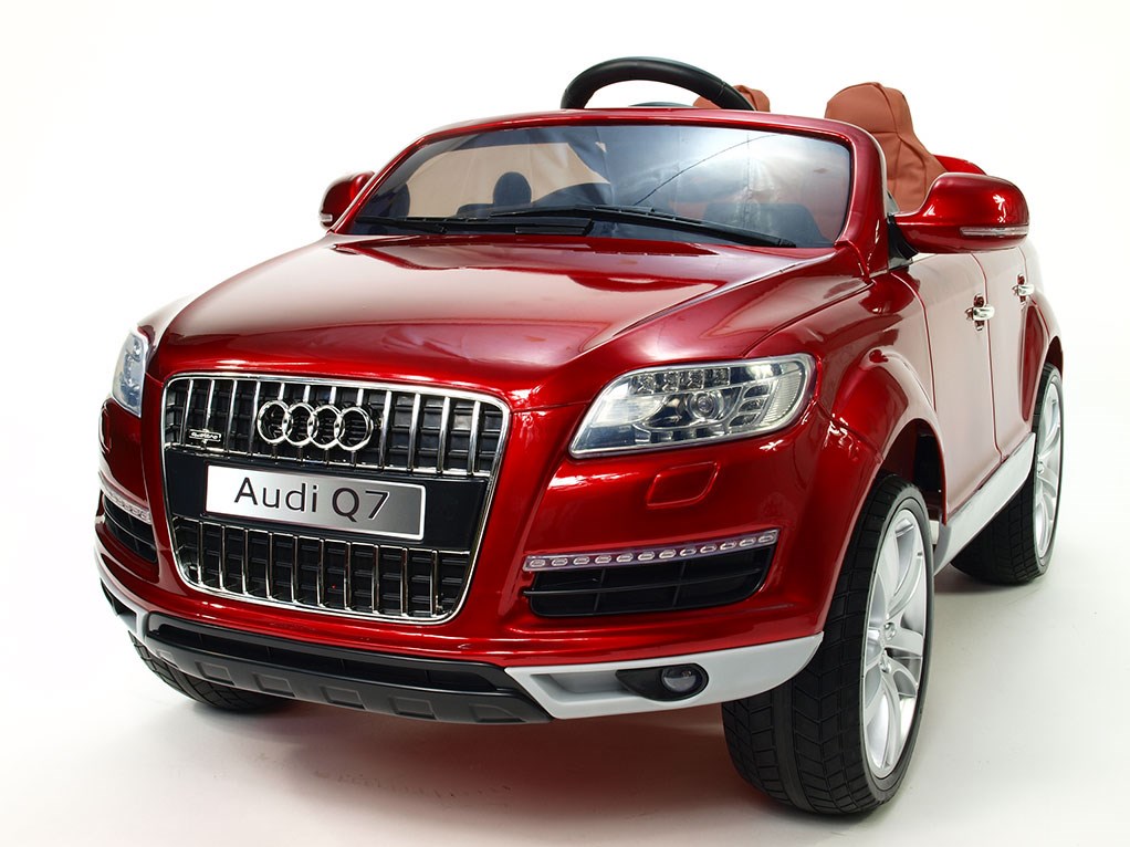 Dětské elektrické autíčko Audi Q7 s 2,4G DO a čalouněnou sedačkou a odpruženou nápravou - HLQ7 2,4G- Vínová