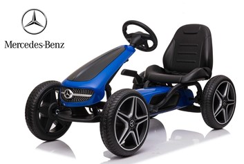 Dětská šlapací  kára  Mercedes-Benz  Pedal Go-Kart -modrá