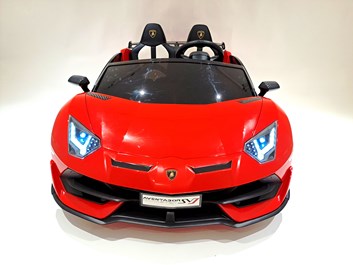 Dětské elektrické licenční  Lamborghini Aventador SVJ Roadster pro 2 děti  MODEL 2023 - červené