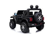 Dětský elektrický licenční Jeep Rubicon 4x4 , lakovaný černou barvou