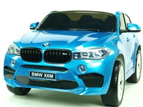 Dětské elektrické autíčko BMW X6M dvoumístné s 2,4G DO, modré