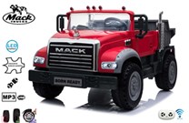 Dětské  nákladní auto licenční MACK TRUCKS s 2,4G dálkovým ovladačem , červený