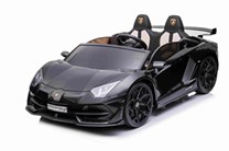 Dětské elektrické licenční  Lamborghini Aventador SVJ Roadster pro 2 děti - černé