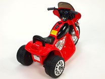 Dětská elektrická motorka Policie červená