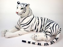 Tygr bílý plyšový 200cm