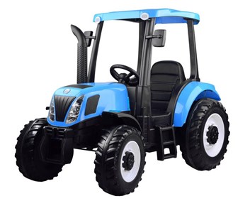 Dětský velmi silný  elektrický traktor Bizon 24V s DO  2,4G  - modrý