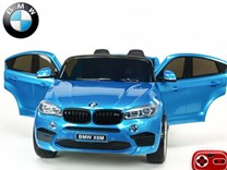Dětské elektrické autíčko BMW X6M dvoumístné s 2,4G DO, modré