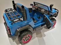 Auto pro 2 děti JUMBO  INTERCEPTOR s 2,4G RC , modrý
