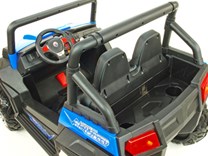 Dětská elektrická dvoumístná buggy V-Twin 4x4  s 2.4G dálkovým ovládáním ,modrá