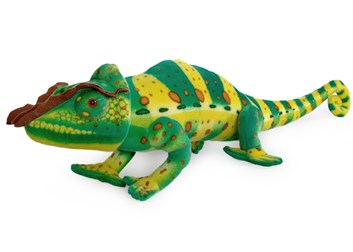 Plyšový chameleon  84cm zelený