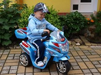 Dětská elektrická motorka Viper policie