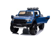 Dětský. elektrický pick-up Ford Raptor  pro 2 děti v modré lakované barvě