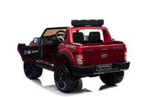 Dětský. elektrický pick-up Ford Raptor  pro 2 děti v  červené lakované barvě