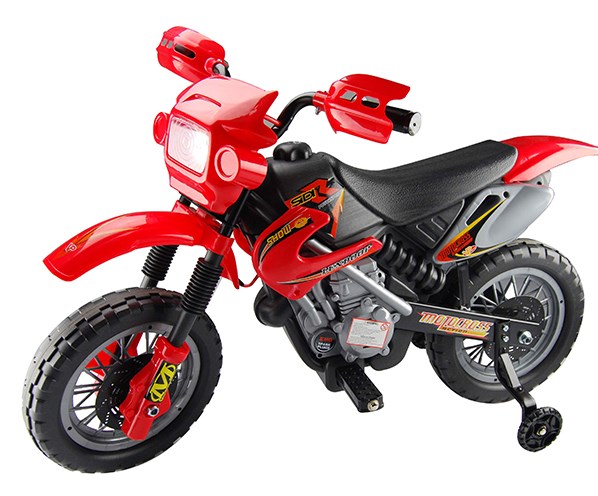 Dětská motorka cross- červená
