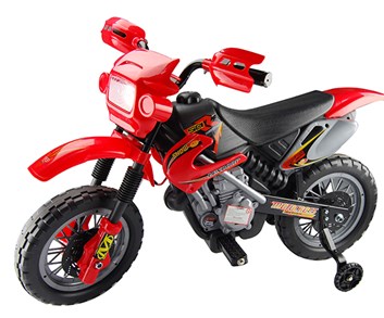 Dětská motorka cross- červená