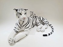 Tygr bílý plyšový 200cm