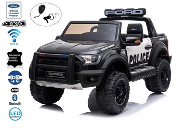 Dětský. elektrický pick-up Ford Raptor policejní pro 2 děti