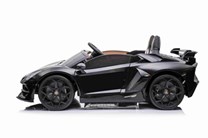 Dětské elektrické licenční  Lamborghini Aventador SVJ Roadster pro 2 děti - černé