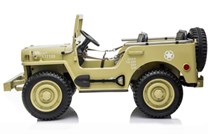 Dětská elektrický vojenský Jeep Willys