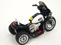 Dětská elektrická motorka Policie černá