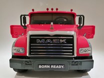 Dětské  nákladní auto licenční MACK TRUCKS s 2,4G dálkovým ovladačem , červený