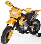 Dětská motorka cross- žlutá