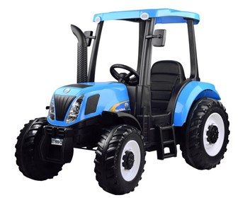 Dětský elektrický traktor New Holland 24V  , s DO  2,4G  - modrý - POSLEDNÍ KUS