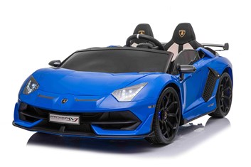 Dětské elektrické licenční  Lamborghini Aventador SVJ Roadster pro 2 děti  MODEL 2024 - modré